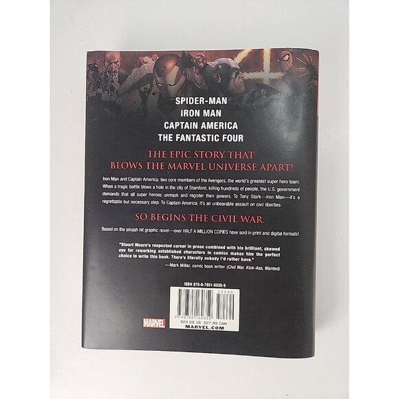 Civil War A Novel of the Marvel Universe by Stuart Moore 1st Edition Hardcover - Picture 3 of 9